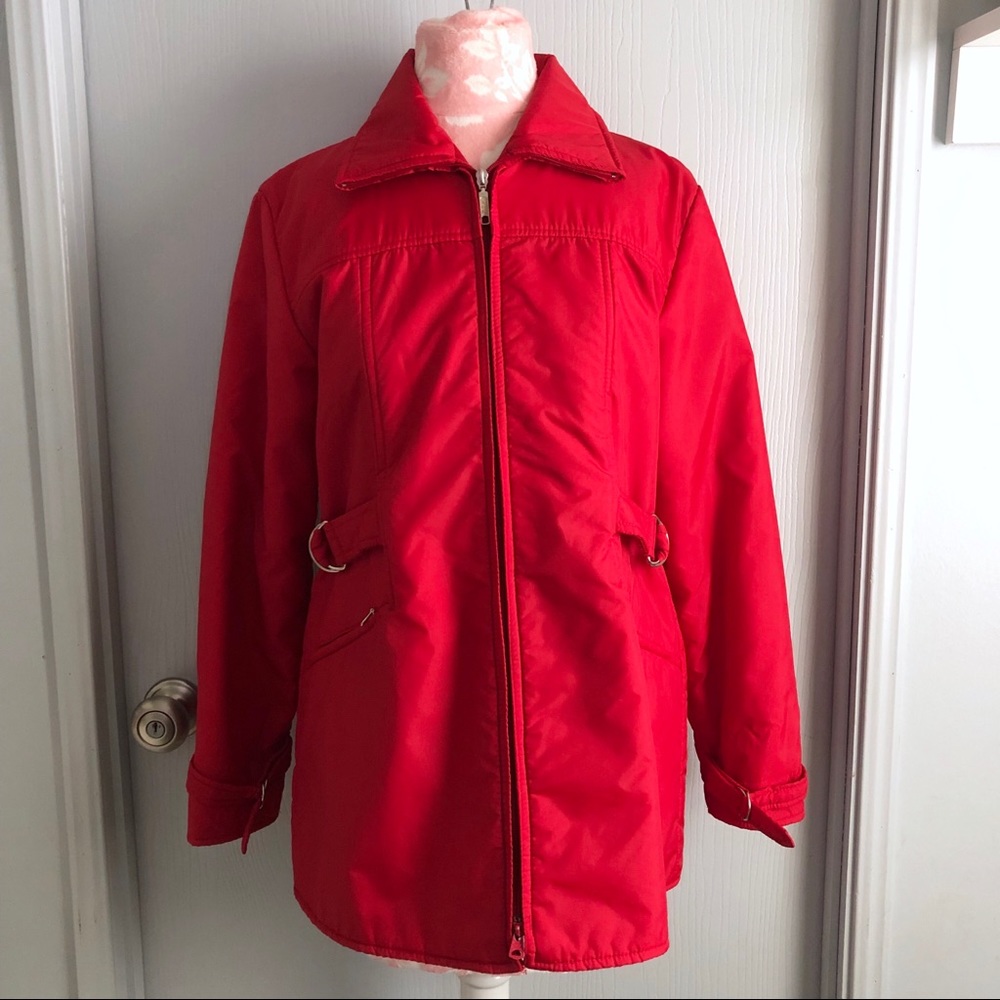 JCPenny Cherry Red Jacket, Size Medium, Vintage